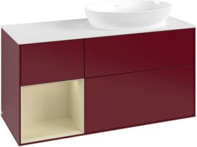 V&B Waschtischunterschrank Finion in Weiß lackiert, Breite: 120 cm, Tiefe: 50,1 cm, Höhe: 50,1 cm - Bild 1