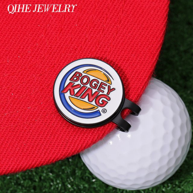 Brosche Bogey King Golf Ball Marker, Metall - Bild 1