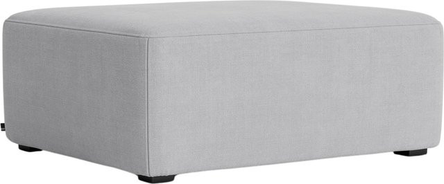 HAY Mags Ottomane 02 Small in Grau mit Leder und lackiertem Kiefernholz - Bild 1