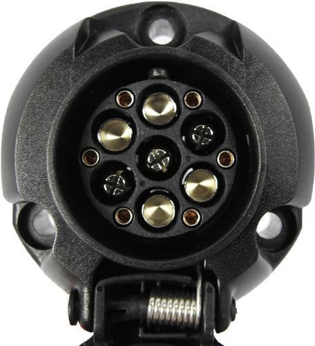 SecoRüt Anhänger-Steckdose Multicon WeSt-System in Schwarz mit 7-poligem Stecker aus Kunststoff - Bild 1