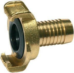 Riegler GEKA-Schlauchstück starr aus Messing blank mit Anschluss LW 13 mm - Bild 1