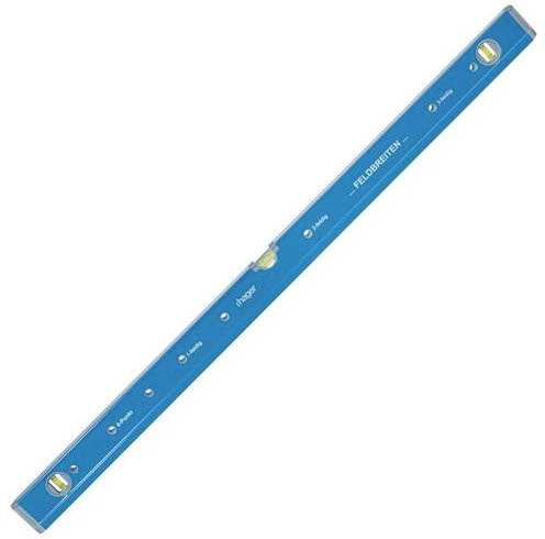 Hager ZZ910 Wasserwaage mit Bohrschablone in Weiß-Blau aus Stahl, Breite: 140,0 cm, Höhe: 20,5 cm - Bild 1