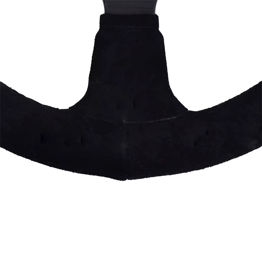 TIYPEOR Sportlenkrad mit 3 Speichen aus schwarzem Wildleder, 270 mm / 11 Zoll, Drift Simulations-Rennlenkrad - Bild 4
