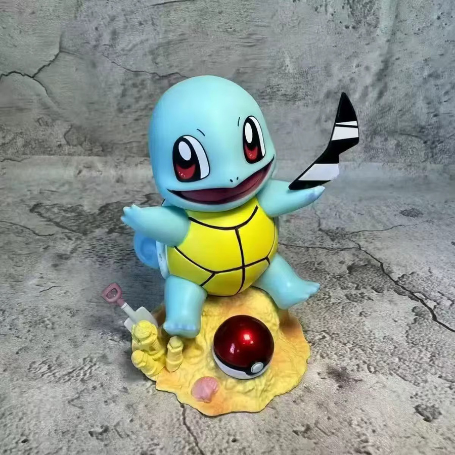 Potdemiel Pokémon Bulbasaur Squirtle Charmander Actionfiguren, Kunststoff, Bunt / Mehrfarbig, Blau - Bild 1