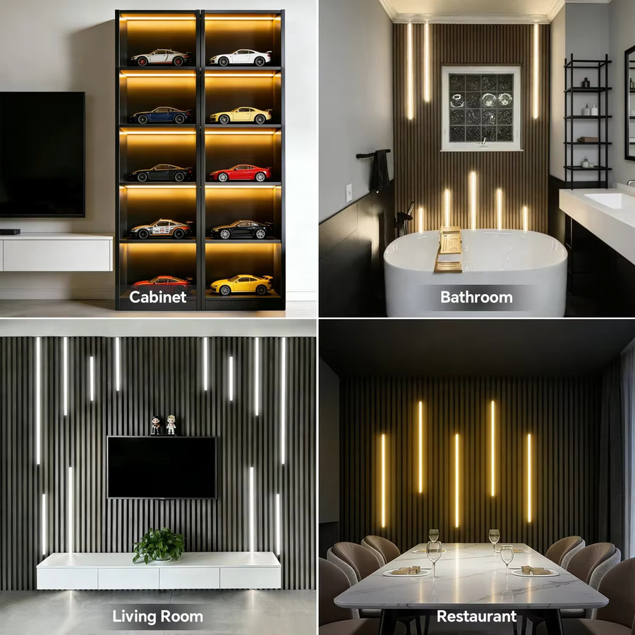 AIMENGTE Zigbee COB Neon-LED-Streifen-Set in Weiß, dimmbar mit Silikon-Röhre, kompatibel mit Amazon Alexa und Google Assistant - Bild 6