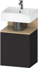 Duravit Waschtischunterschrank Qatego in Grau Matt, B/T/H: 44 x 35 x 64,5 cm - Bild 1