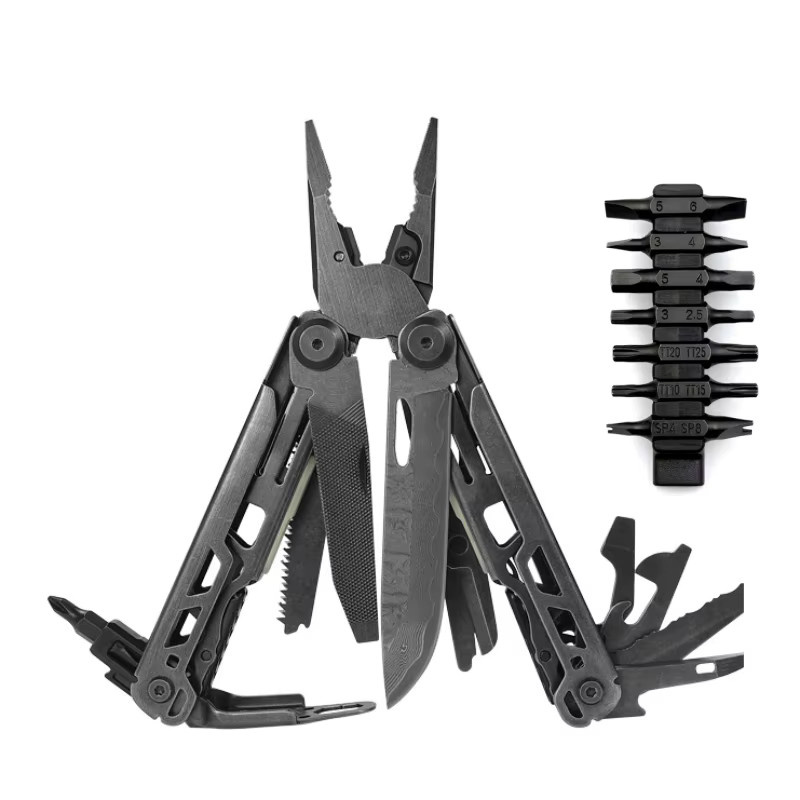 BHBT Multifunktionales EDC Multitool für Outdoor und Camping in Grau mit Zange, Klappmesser und Schraubenschlüssel - Bild 3