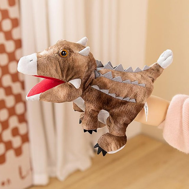 Yiran toy Dinosaurier Plüschpuppe, Spinosaurus Triceratops Tyrannosaurus, Plüschtier, ab 14 Jahren - Bild 1