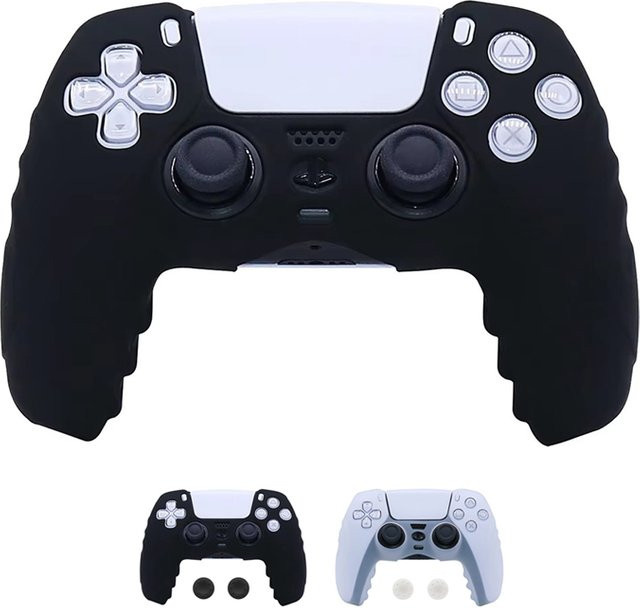 Sony Schutzhülle für PS5 Controller aus weichem Silikon in Schwarz inklusive analoger Thumbsticks - Bild 1