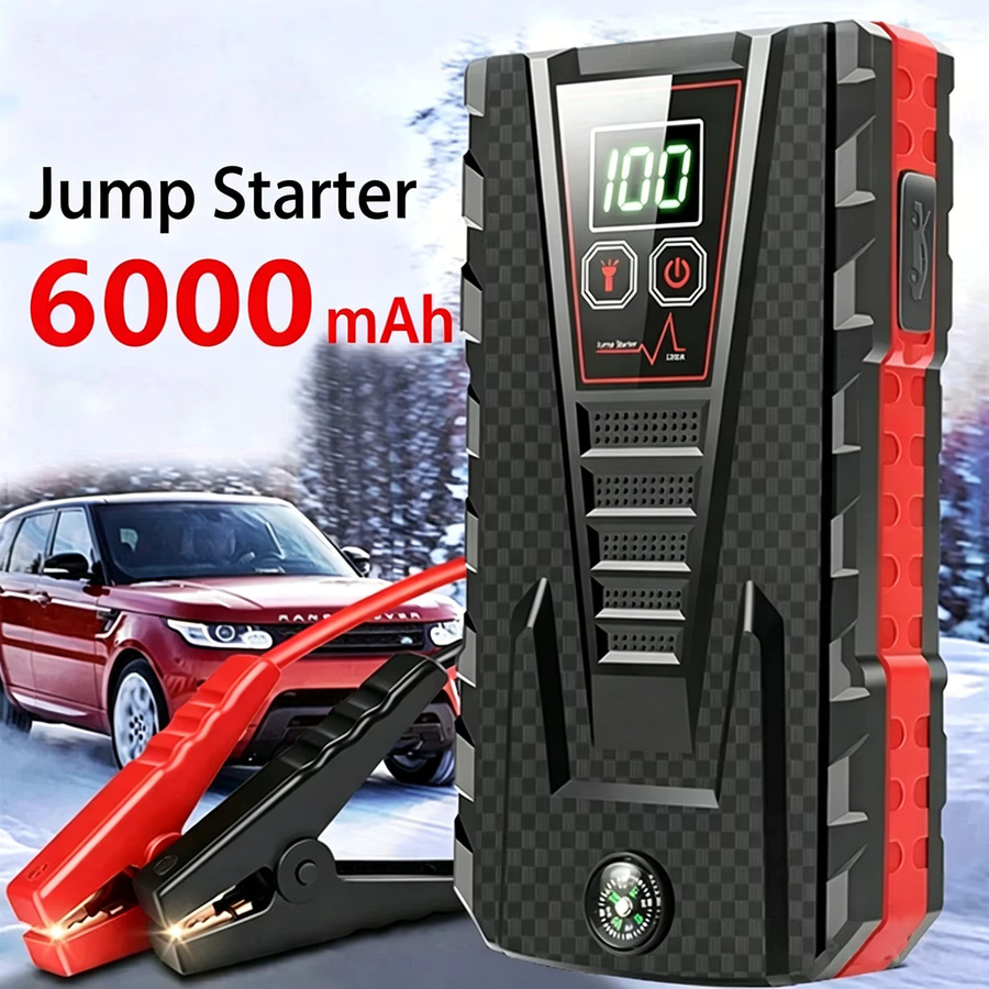 5000A Auto-Starthilfe Powerbank 12V Autobatterie-Ladegerät für Benzin- und Dieselfahrzeuge in Schwarz - Bild 4