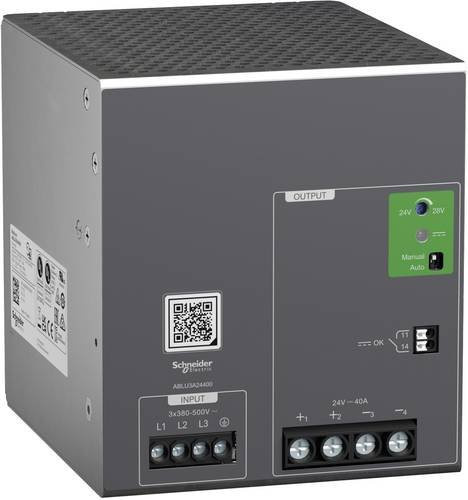 Schneider Electric Modicon ABLU Spannungsversorgung ABLU3A24400, Universal getaktet, 380-500V AC, 3-phasig, 24V DC, 40A, 960W - Bild 1