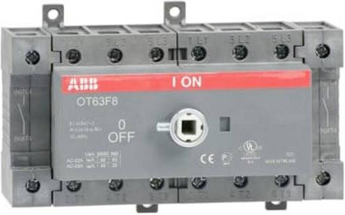 ABB OT63F8 Lasttrennschalter 8-polig 63A grau 1SCA105381R1001 - Bild 1