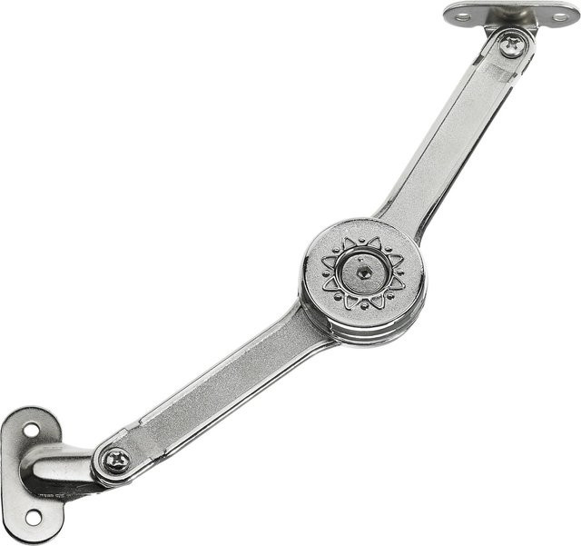 Hettich Klappenstütze Flexi mit stufenloser Anpassung der Einrastposition in Silber (nickelplattiert) - Bild 1