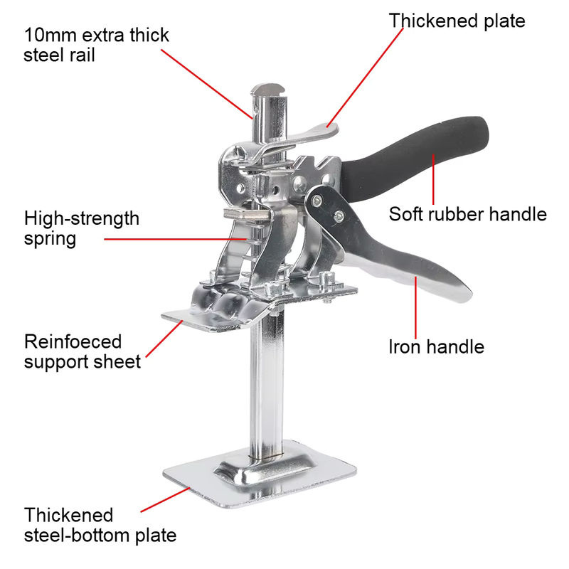 NICEYARD Handhebevorrichtung als kraftsparender Hebearm für Fliesen, Schrankplatten, Türplatten und Trockenbau - Bild 3