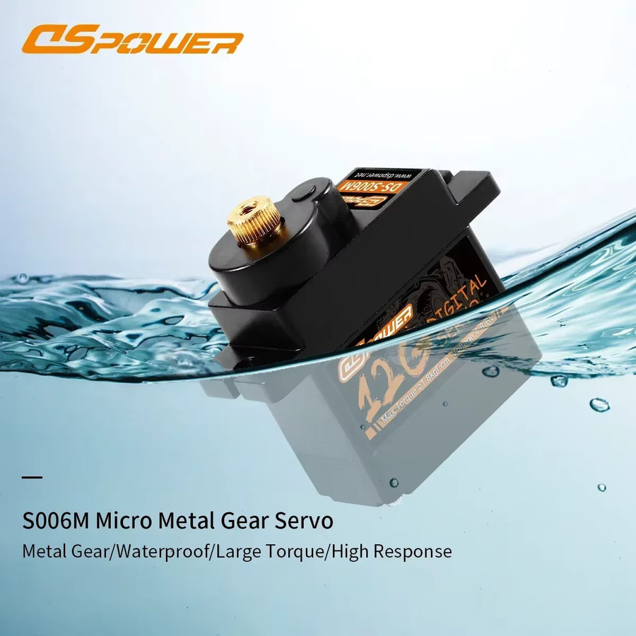 DSpower 12G Metal Gear Wasserdichtes digitales Servo, Metall, Schwarz - Bild 4