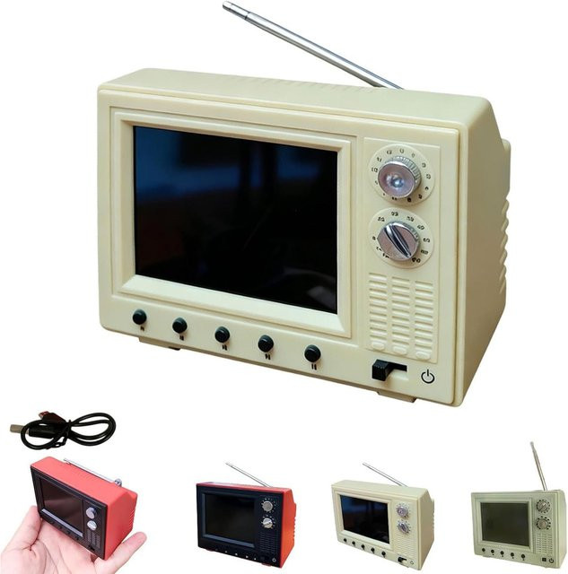 OEING Mini Retro TV Cartoon-Player, Grün, Puppenhaus - Bild 1
