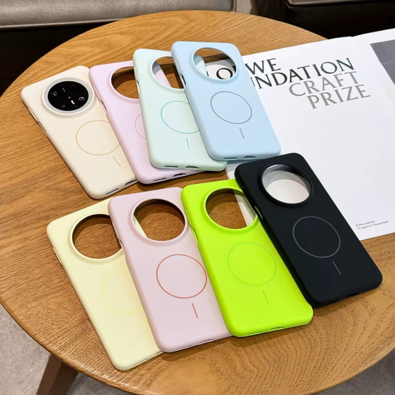 Magnetische Silikon Schutzhülle mit fluoreszierender Flüssigkeit für Huawei Pura 80, Pura 70 Ultra, Mate 70 und Mate 60 Pro Plus in Purple - Bild 3