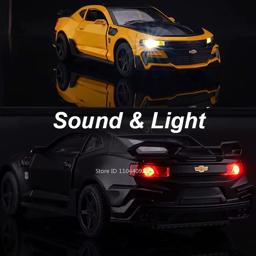 RMZ city Camaro Sportwagen, Modell, Maßstab 1:32, mit Licht und Sound, Metall - Bild 4