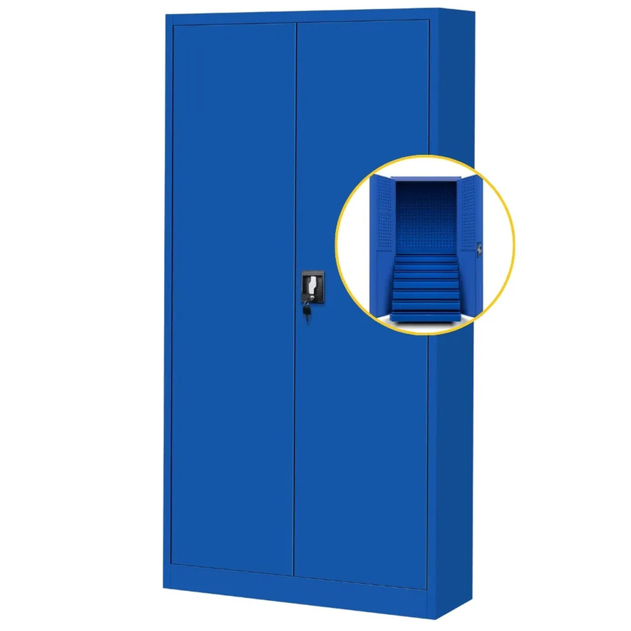 JAN NOWAK Werkzeugschrank DAREK mit Schubladen aus Stahl in Blau, H x B x T: 185 x 92 x 50 cm - Bild 2