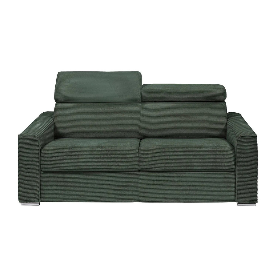 Vente-unique Schlafsofa Vizir in Grün mit Polsterung und modernem Design - Bild 2