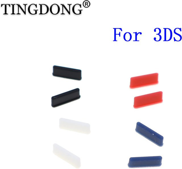 10er Set Ersatzteile für Nintendo 3DS Konsole inklusive LCD Bildschirm Abdeckung, Gummifüße und Gehäusekomponenten - Bild 1