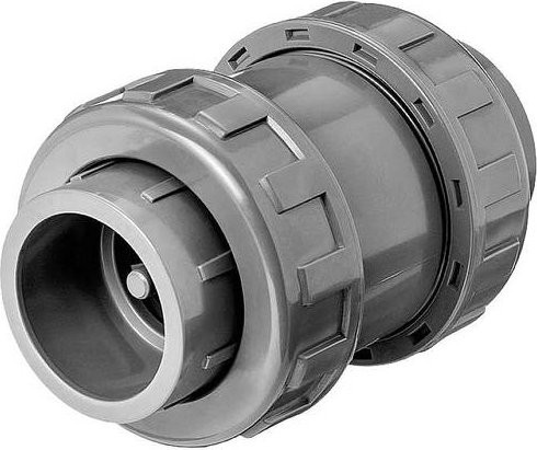 FIAP 2466 Kegelrückschlagventil aus PVC in Grau, Durchmesser: 11 cm, Höhe: 20,5 cm - Bild 1