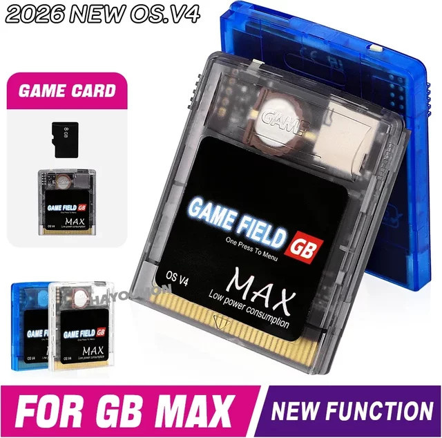 Hayoumon GB Max Game Field Energiesparende Spielkassette für GB/GBC Spielekonsolen in Schwarz - Bild 1