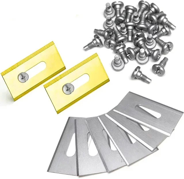 30 Stück Husqvarna Ersatz-Trimmerklingen für Automower und Roboter-Rasenmäher, Farbe: Silber, B/H/D: 35,8 x 18,5 x 0,65 mm - Bild 1