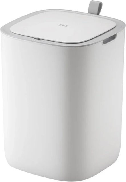 PROREGAL Moderner Quadratischer Abfalleimer mit Smart Sensor, 12 Liter, Weiß, H x B x T: 33,7 x 35 x 25 cm - Bild 1