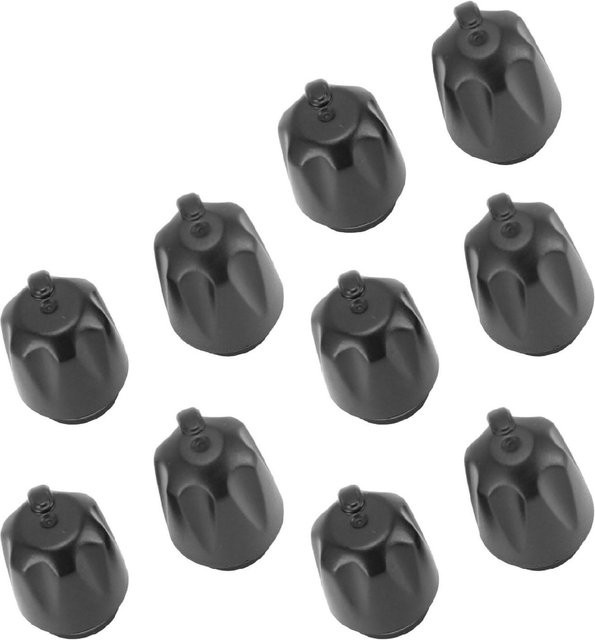 DIYelecs Ersatz Lautstärkereglerknopf und Kanalwahlknopf aus Kunststoff für BF 888S Funkgeräte, Schwarz - Bild 1