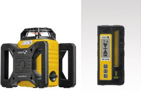 Stabila LAR 160 Rotationslaser Set mit 5 Teilen in Gelb mit einer Reichweite von bis zu 600 m - Bild 1