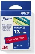 Brother TZe-435 Schriftbandkassette für P-touch, Farbe: Rot, Schriftfarbe: Weiß, Breite: 12 mm, Länge: 8 m - Bild 3