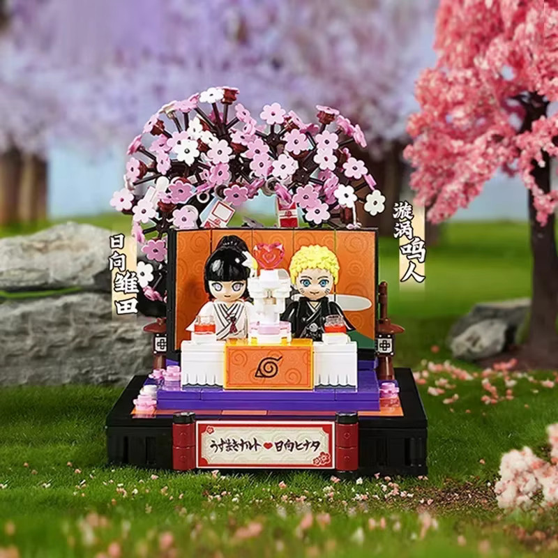 Keeppley Naruto Anime Bausteine Set mit Uchiha Sasuke, Gaara, Tsunade und Haruno Sakura in Mehrfarbig - Bild 3