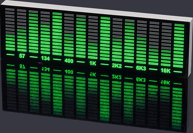 LOTHYE Sprachgesteuerte LED Rhythmus-Analyse-Lampe mit Musik-Spektrum und RGB-Audio-Pegelanzeige in Multicolour - Bild 1