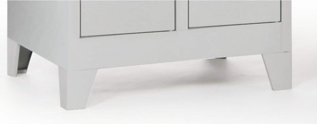 BRB Ersatzfüße für Putzmittelschrank 72530 und Fäscherschrank 71321, Grau - Bild 1