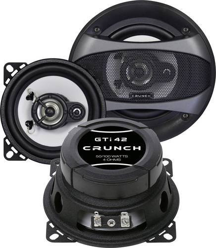 Crunch GTI-42 3-Wege Einbau-Lautsprecher 100W in Schwarz, 1 Paar - Bild 1