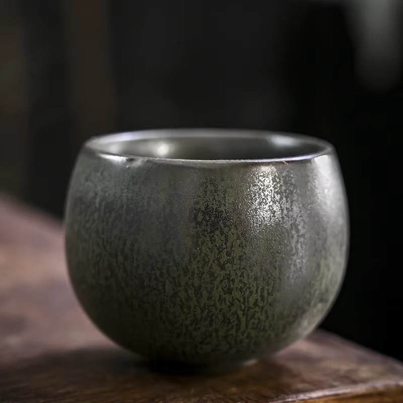 Keramische Teetasse Fünf Elemente in Mehrfarbig für Gongfu Tee-Verkostungen, ofenfest - Bild 3