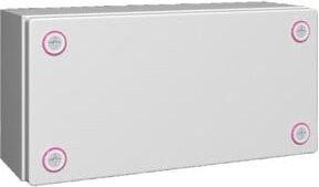 Rittal Klemmenkasten KX Distribution Board aus Stahl, Grau, B/H/T: 40,0 x 20,0 x 12,0 cm - Bild 1