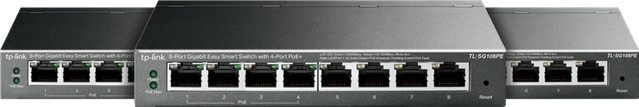 TP-Link TL-SG108PE 3er-Pack Ethernet LAN Switch in Schwarz - Bild 1