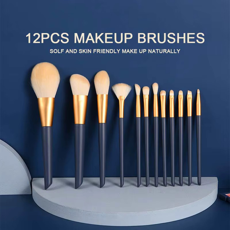 KLINA Make-up Pinsel Set, 12 Stück, Damen - Bild 2