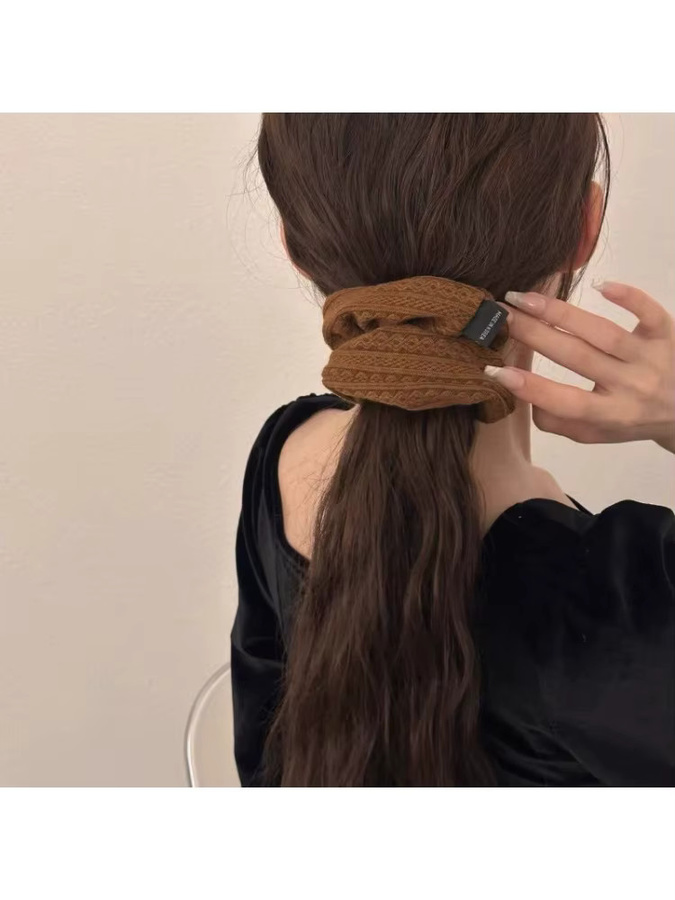 3er-Set Haar Hoops, gestrickte Textur, Koreanischer Stil, Einfarbig - Bild 4