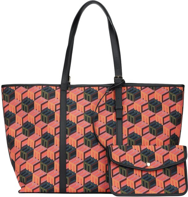 MCM Umhängetasche, Jacquardstoff und Leder, black, Damen - Bild 1