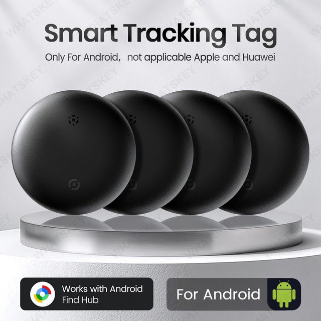Google Find My Device GPS Tracker für Android, Smart Item Finder für Schlüssel und Geldbörse, Farbe: Schwarz - Bild 1