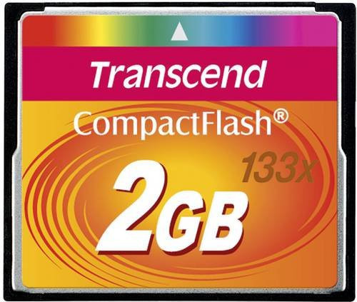 Transcend CompactFlash Speicherkarte 2 GB 133x in Schwarz und Multicolour - Bild 1