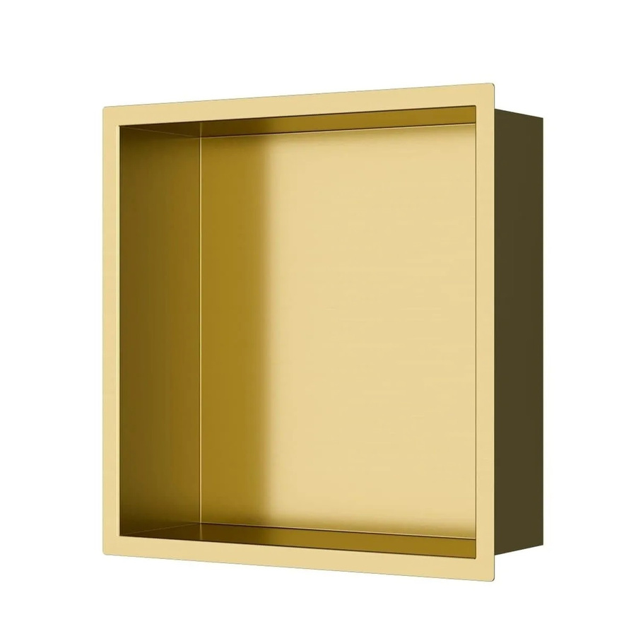 Swiss Aqua Technologies Duschnische Wandnische aus Edelstahl 304 in Gold Gebürstet, Montage ohne Bohren, B/T/H: 30 x 30 x 10 cm - Bild 2