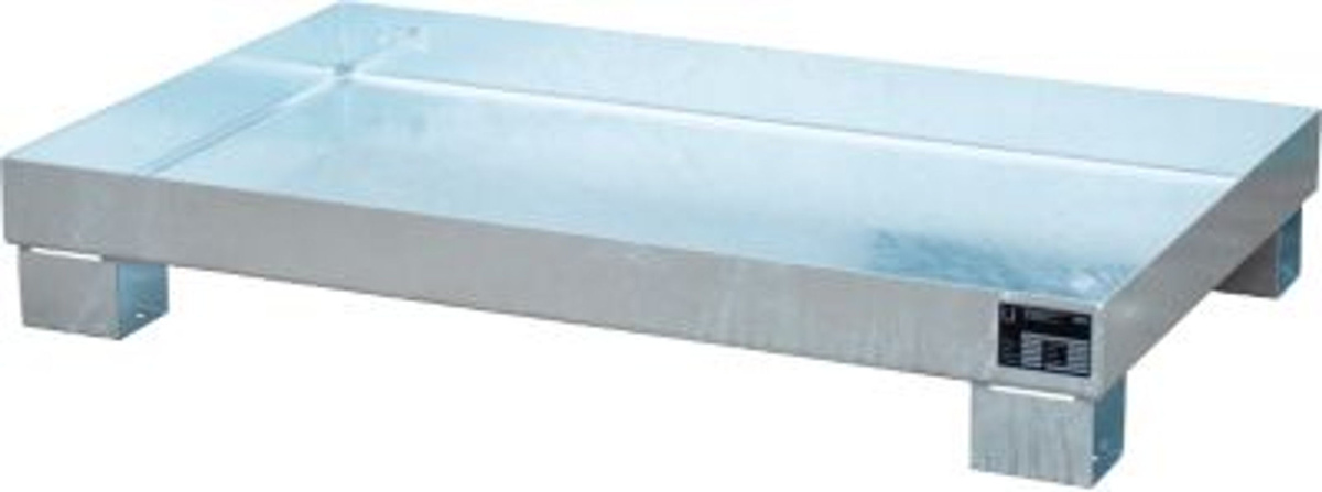 Bauer Südlohn Auffangwanne AW 60-3 aus Stahl, feuerverzinkt, Farbe: Silber, B/T/H: 80,0 x 44,0 x 20,5 cm - Bild 2