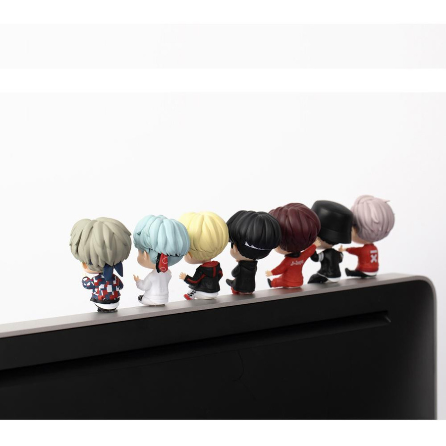 TinyTan BTS Monitorfigur mit Schlüsselanhänger und kabelloser Maus Set - Bild 4