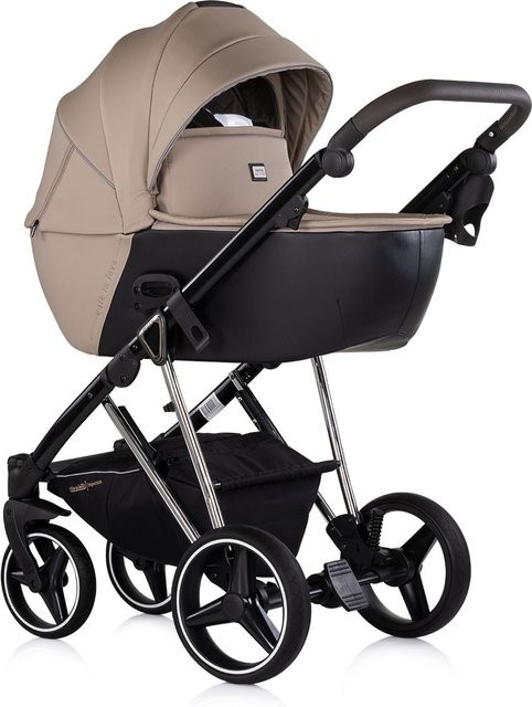 Chipolino Kombikinderwagen Imperium 3 in 1 in Braun mit i-Size Babyschale und Babywanne - Bild 1