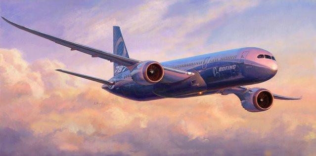 Zvezda Boeing 787-9, Modell, 1:144 - Bild 1