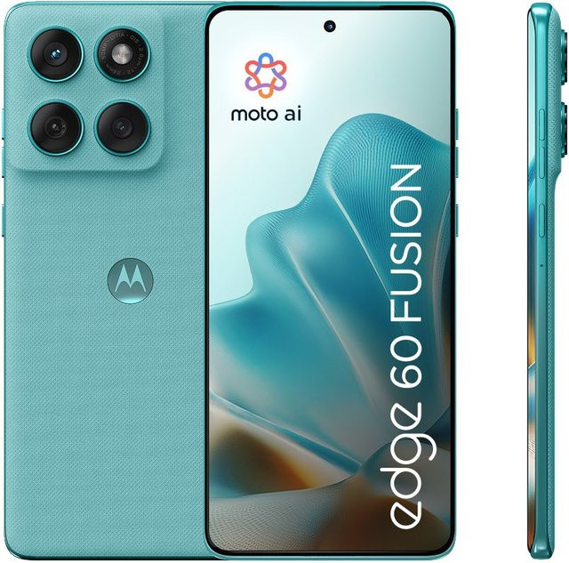 Motorola edge 60 fusion Smartphone PANTONE amazonite turquoise mit 256 GB Speicher und 6,67 Zoll Display - Bild 1